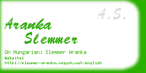 aranka slemmer business card